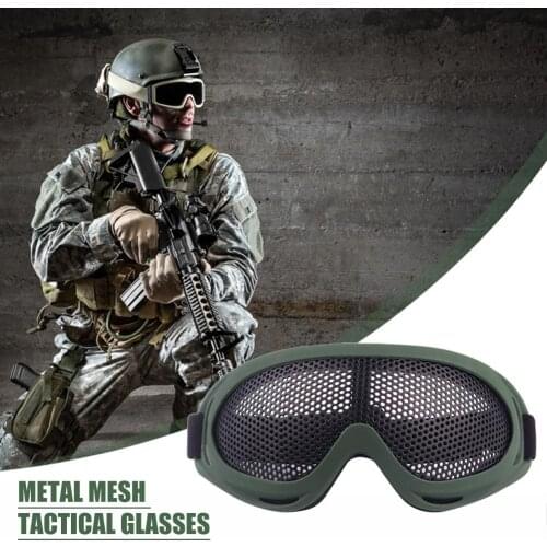 Steel Wire Mesh Goggles Eyes Protective Safe Glasses Delicate Outdoor Hunt Eye Protector Tactical Outdoor Essential Supplies