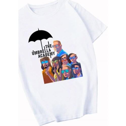 The Umbrella Academy Cha-Cha Diego Vanya Luther T Shirts Womens T-shirt Short Sleeve Female Tops Tees Harajuku Vintage