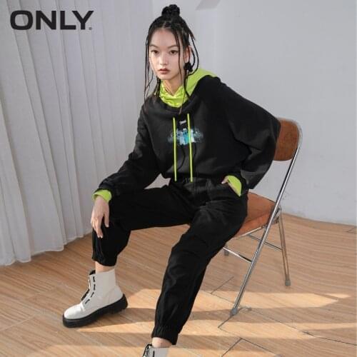 ONLY autumn new big pocket trousers trousers are thin loose overalls women | 120414049