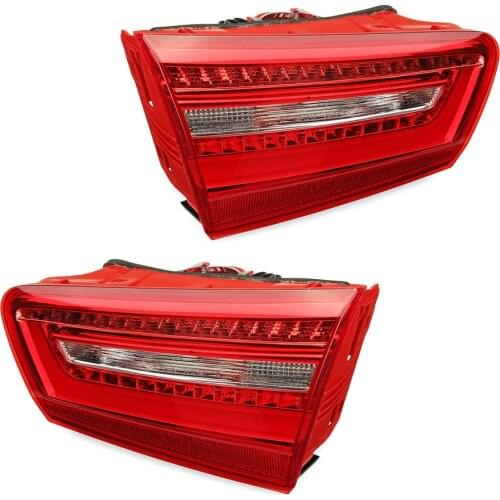 1 Pair Car Left & Right Rear Tail Inner Turn Signal Brake Light Lamp Fit For Audi A6 C7 2010 2011 2012 2013 2014 2015 2016