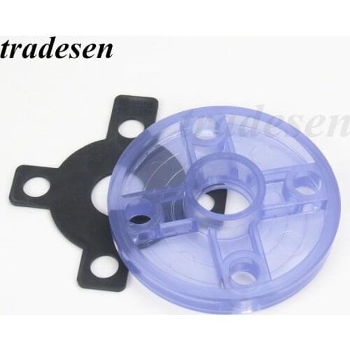 1pc Transparent UPVC Inner Dia 20 25 32 40 50 63mm Flange Pipe Connector Hose Adapter PVC Pipe Tube Parts Slip Socket Flanges