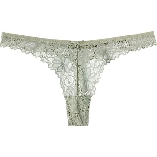 1pc Woman Thongs Sexy Underwear Transparent Lace Panties for Women Seamless Tangas Strings Dropshipping Low Rise Underwear