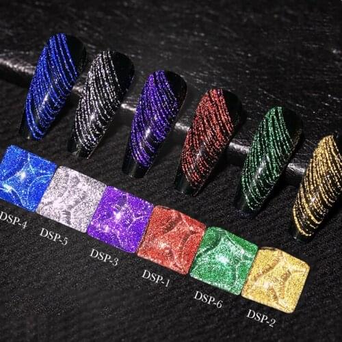 5 Colcors Nail Art Stretch Drawing Glue Spider Glue Super Elastic Disco Spider Glue TSLM1