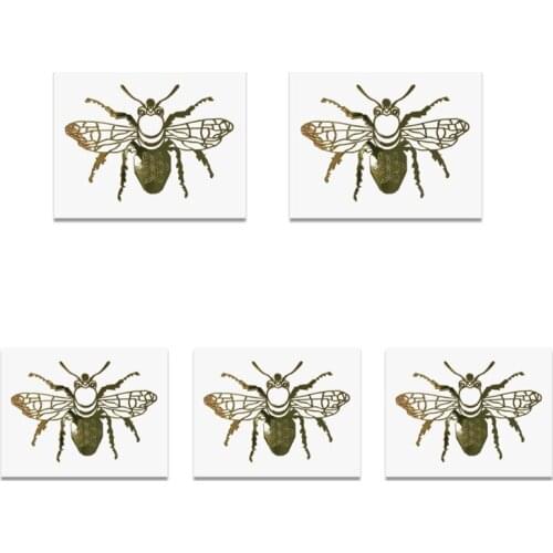 T84A 5 Sheets Metal Stickers Epoxy Resin Mold Fillings Jewelry Making Material Filler DIY Art Crafts Decor