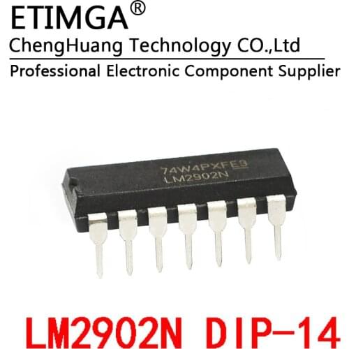 5PCS/LOT Original LM2902N Low power operational amplifier DIP-14 LM2902 LM2902P