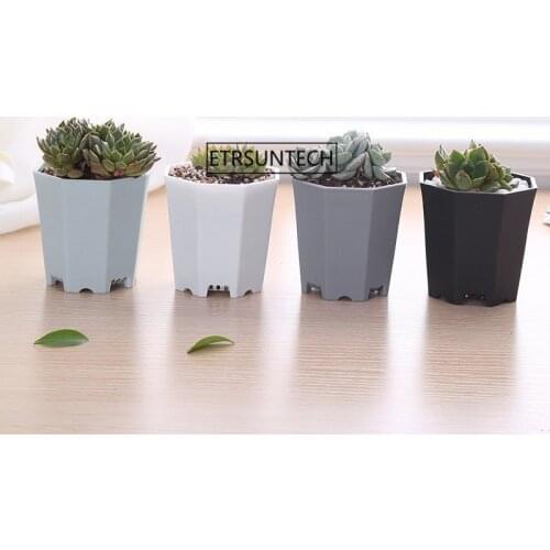 700pcs Colors Flower Pots Planters Pot Trays Plastic Pots Creative Small Square Pots for Succulent Plants