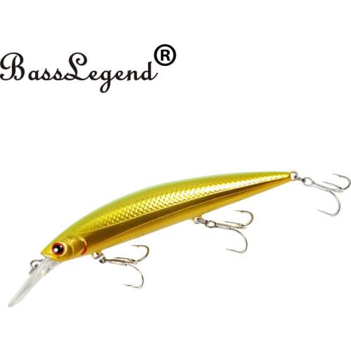 BassLegend-Fishing Saltwater Lure Long Cast Super Sinking Heavy Minnow Sea Bass Pike Lure 90mm 26g/110mm 36g