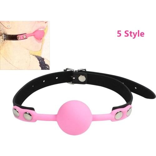 BDSM Sex Shop Open Mouth Gag Ball Adult Sex Game Silicone Restraints Fetish Slave Mouth Gags Erotic Bondage Sex Toys for Women