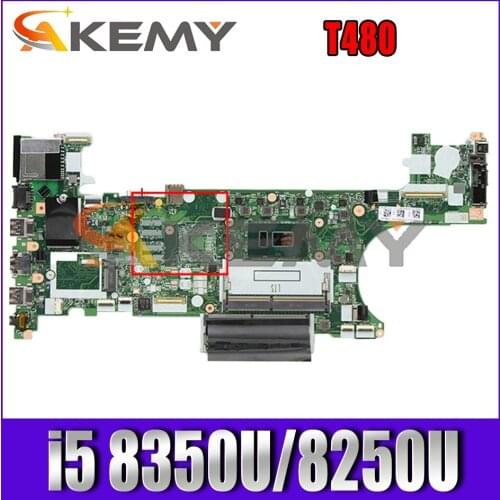 For Lenovo Thinkpad T480 laptop motherboard ET480 NM-B501 W/ CPU i5 8350U 8250U tested OK FRU 01YR328 01YR368 01YR360 Mainboard