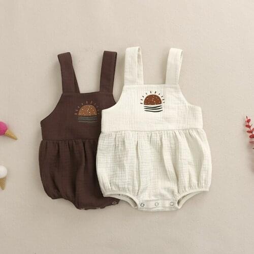 Spring Summer Toddler Baby Girl Romper New Fashion Cute Print Bodysuits Boutique Wholesale
