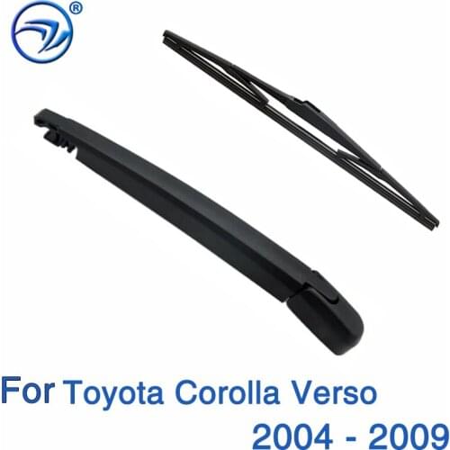 Wiper 11" Rear Wiper Blade & Arm Set Kit For Toyota Corolla Verso 2004 - 2009 Windshield Windscreen 2005 2006 2007 2008