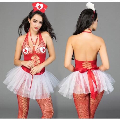 JSY Porn Women Nurse Uniform Cosplay Sexy Bodysuit Lingerie Hot Erotic Catsuit Apparel Sex Role Play Nightwear Porno Costumes