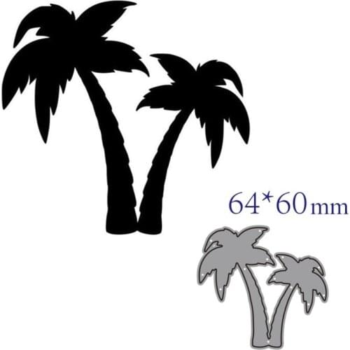 Metal cutting dies cut die mold Coconut tree decoration Scrapbook paper craft knife mould blade punch stencils dies
