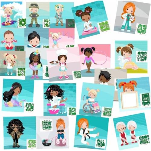 Metal Cutting Dies Girl and Boy DIY Scrapbooking Paper Cards Decorative Craft Embossing