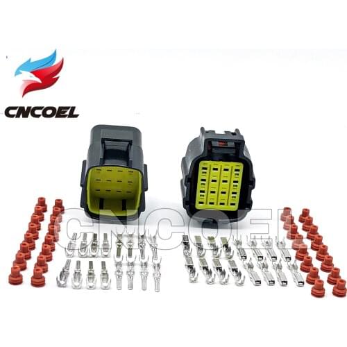 Sets Tyco/Amp 16 Way/Pin Auto Connector For Denso 368047-1/368049-1 368050-1 Female And Male Automotive Connector