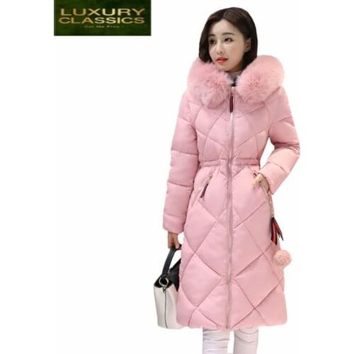 New Winter Collection 2021 Warm Cotton Parka Coat Wadded Winter Jacket Women Female Outwear Overcoat Abrigo Mujer CJ398