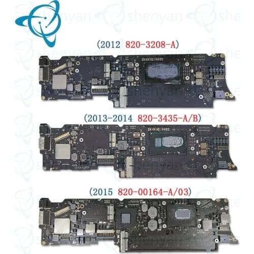 Shenyan Orignal A1465 1.7ghz 8gb Motherboard 820-00164-A 820-3208-A 820-3435-A Logic board For Macbook Air 11" 2012 2013 2014