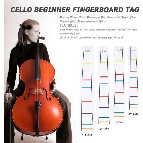 Position Marker Decal Fingerboard Fret Guide Label Cello Finger Chart Beginner Cello Sticker Accessories musicais Instrumentos