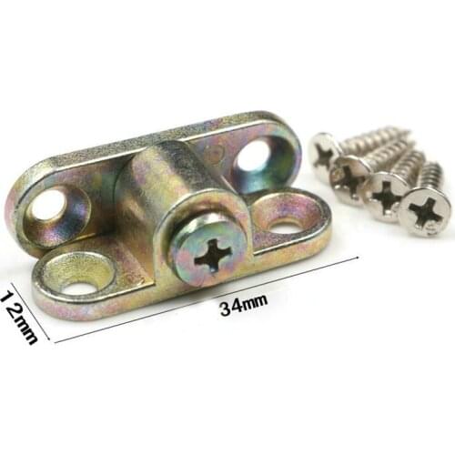 Small Style 50PCS 3 In 1 Combination Furniture Connectors Table Cupboard Wardrobe Cabinet Joint Fastener Bracket Connect Fitting