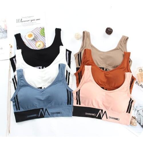 Sport Bra Running Push Up Solid Fitness Bra Top Girl Letters Women Sexy Underwear Yoga Accessories Sport Tops Jogging Gym Women