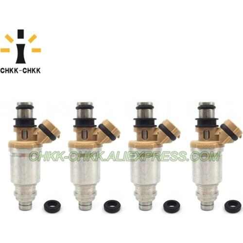 4x 23250-16150 23209-16150 fuel injector for TOYOTA EU Corolla 1992 Carina 1992~1997 Avensis 1997~2000 1.6L 4AFE