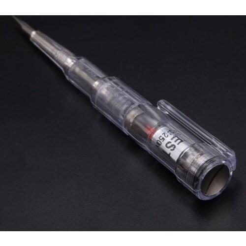 1pc Voltage Tester Pen Electrical Tester Screwdriver Probe With Indicator Light Circuit Testing Pen Waterproof