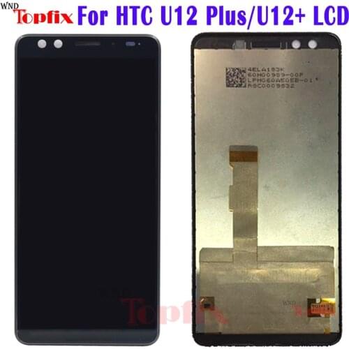 100% Tested For HTC U12 Plus LCD U12+ LCD Display Touch Screen Assembly Replcement Parts 6.0" For HTC U12Plus LCD Screen