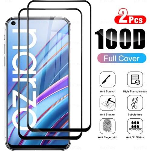 2Pcs Full Cover Protective Tempered Glass Film For Realme Narzo 30 4G Screen Protector Glasses For Realmy Realmi Narzo30 6.5inch