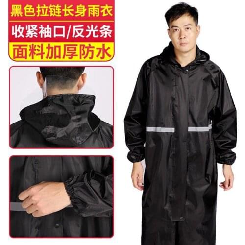 2020 Men Raincoat Black Rain Clothes covers Impermeable Rainwear Poncho Waterproof Hooded Rain Coat