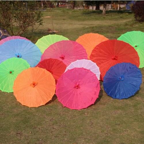 Free shipping Small & big Chinese colorful Umbrella China traditional dance color parasol Japanese silk props LX6978