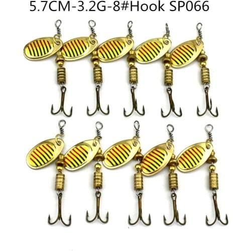New 10Pcs Fishing Spoon Lures 14 models Isca Artificial Hard Metal Sequins Spinner Bait Balance Of Fish Hook