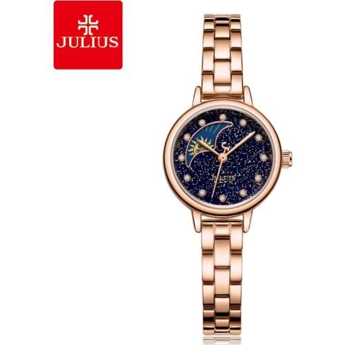 Julius Watch JA-1157 Womens Moonphase miltifuctional Staineless steel Watch
