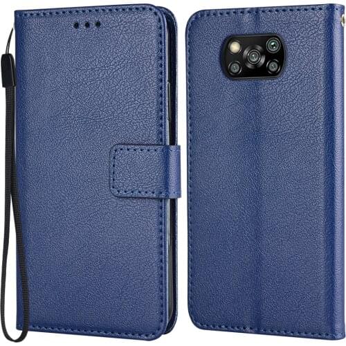 Wallet Flip Case For On Xiaomi Poco X3 NFC M2007J20CG M2007J20CT 6.67'' Leather Case for miPoco Poco X3 NFC Pro Phone Bag