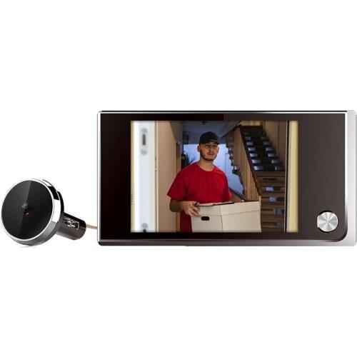 ESCAM C01 3.5 Inch LCD Color Screen 120 Degree Wide Angle HD 1MP Electronic Peephole Cats eye Doorbell Door Bell Camera
