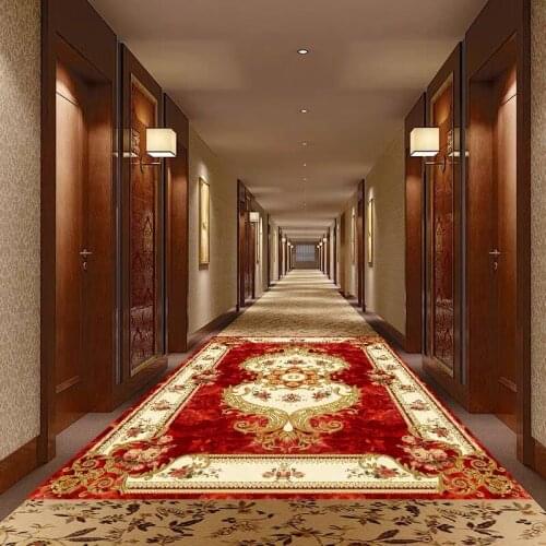 European Damask 3D Floor Mural Carpet Wallpaper Living Room Hotel Wear Non-slip Waterproof Self-adhesive Luxury Wall Papers