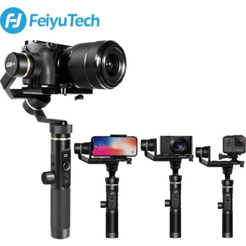 FeiyuTech Feiyu G6 Plus 3-Axis Handheld Splashproof Gimbal stabilizer for Mirrorless Camera Pocket Camera GoPro 5/6 Smartphone