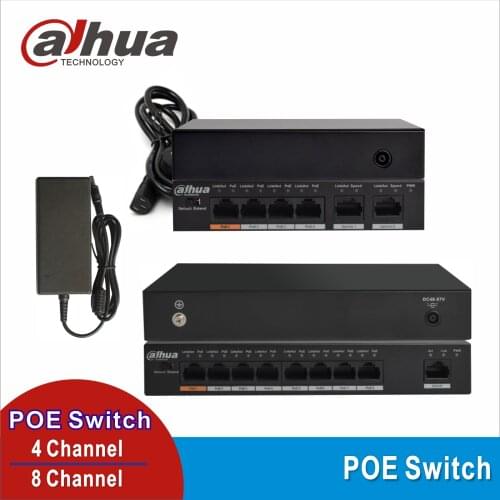 Dahua PoE switch 4 +2 Port DH-S1500C-4ET2ET-DPWR PoE switch 8 +1 Port DH-S1500C-8ET1ET-DPWR Switch network cameras powered