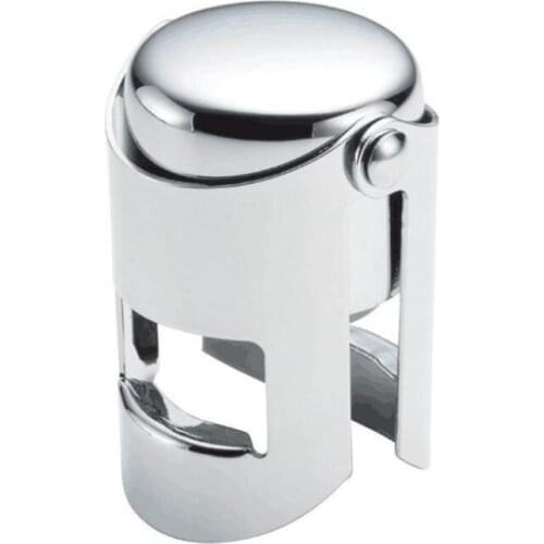 Creative Kitchen Bar Tool Portable Stainless Steel Vacuum Sealed Wine Champagne Bottle Stopper Cap LX6774