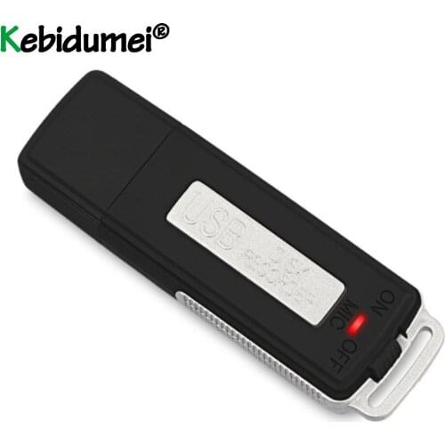 Mini 2 in 1 Mini Digital Audio Voice Recorder 32GB USB Pen Flash Drive Disk 70 Hours Portable Recording Dictaphone For Windows