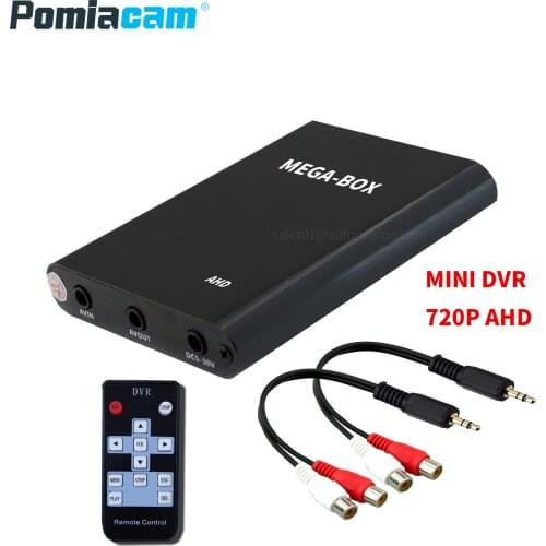 MIni DVR 1CH video Recorder Car Camera Support SD Card Real-time Digital Video Recorder for 720P AHD Camera AV cable mobile dvr