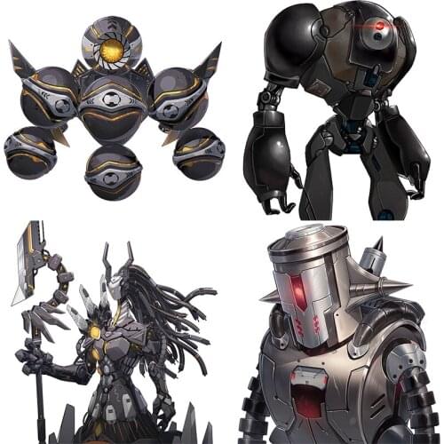 Three Ratels CDM359 Hand painted animation robot Warrior wall stickers for boys