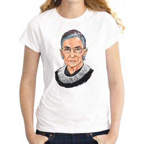 New Womens T-shirt Notorious RBG Ruth Bader Ginsburg Ink Art Your Honor Awesome Anime Girls tshirt Harajuku hip hop tees tops