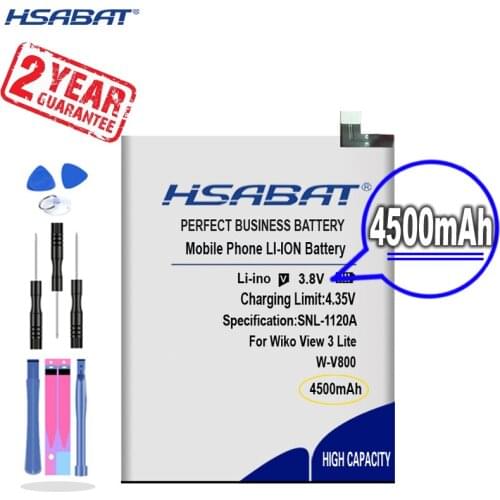 New Arrival [ HSABAT ] 4500mAh W-V800 Replacement Battery for Wiko View 3 Lite W-V800