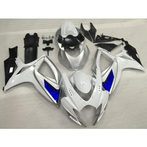 Fairing for Suzuki GSXR750 2006 - 2007 K6 Silver White Motorcycle Fairing GSXR 750 06 Abs Fairing for Suzuki GSXR750 06