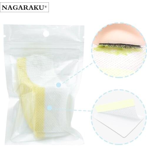 NAGARAKU Disposable Eyelash Glue Remover Segregate Cotton Pads Under Eyes Skin Close Breathable Mild Soft Non-Irritation