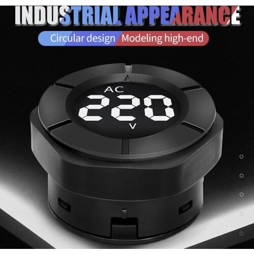 Peacefair New Arrival A C Digital Voltmeter Round LCD Display 30-500V Wide Voltage Monitor Volt Panel Meter PZEM-024V