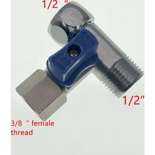 1/2" To 3/8" 3M type RO Feed Water Adapter Tee Ball Valve Faucet Shut Off Ball Valve Fitting Connection RO Water Filter