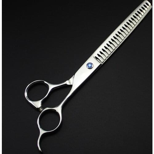 Professional japan steel 7.5 inch pet dog grooming cut hair scissors thinning salon shears berber tools hairdressing scissors