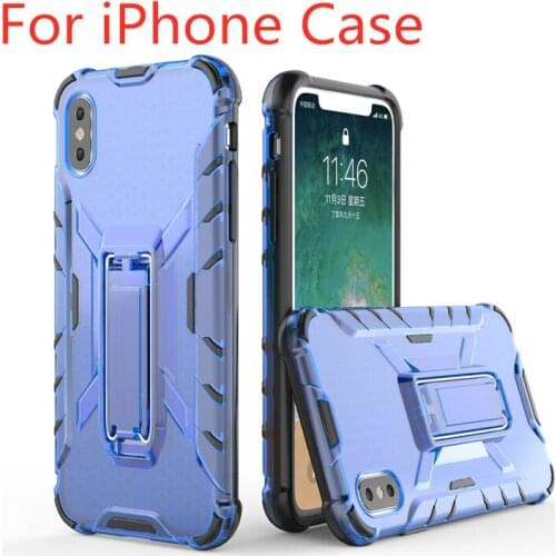 Shockproof Case For iPhone 6 6s 7 8 Plus Phone Cases With Stand Coque Fundas For iPhone X 8 7 6 6s Hybrid Armor Protective Cover