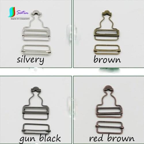 Bibs Buttons Hook Metal Hoop Buckle Pregnant Women Strap Womens Adjust Day buckle Button Silvery Gun Black Red Brown S290P
